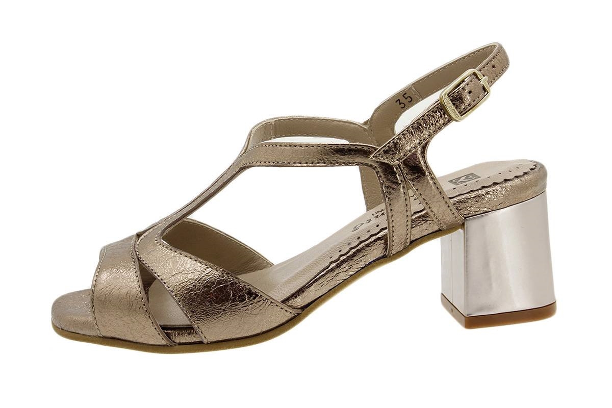 Sandalia Tacón Metal Nude 1495 Natur