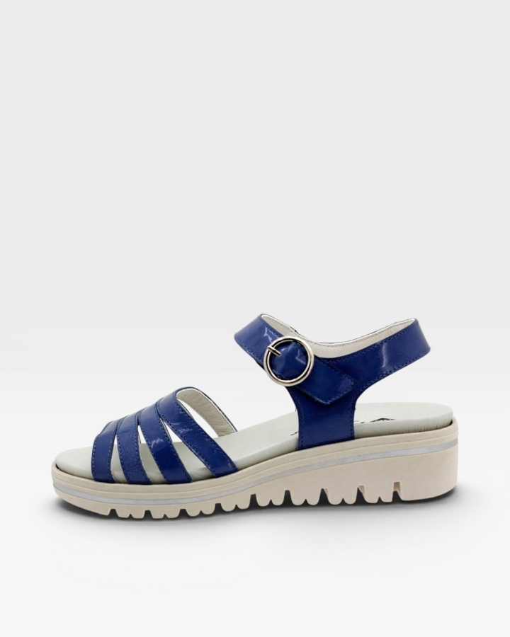 Sandalia Plantilla Extraíble Charol Jeans 180786