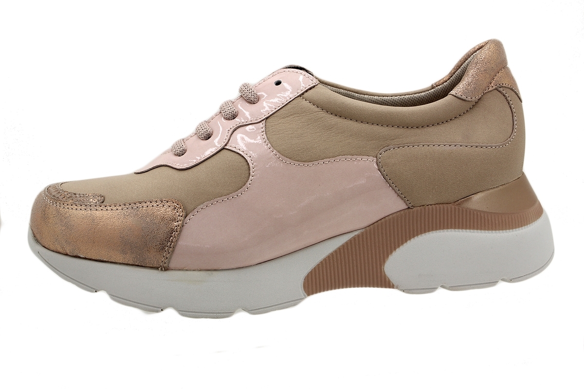 Sneaker Ante Metal Nude 190075