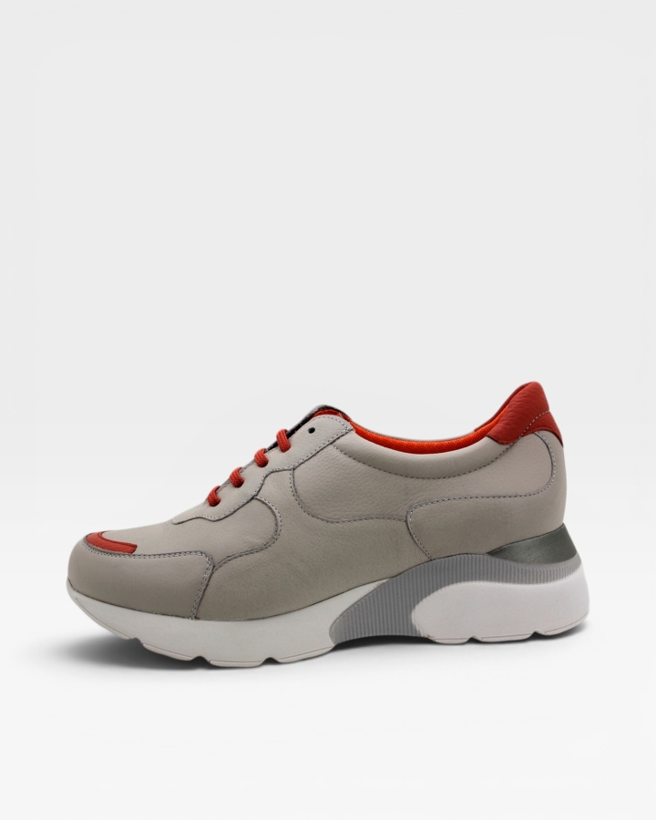 Sneaker Piel Gris 190075