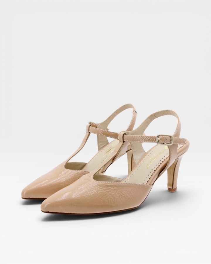 T-Strap Charol Nude 200180