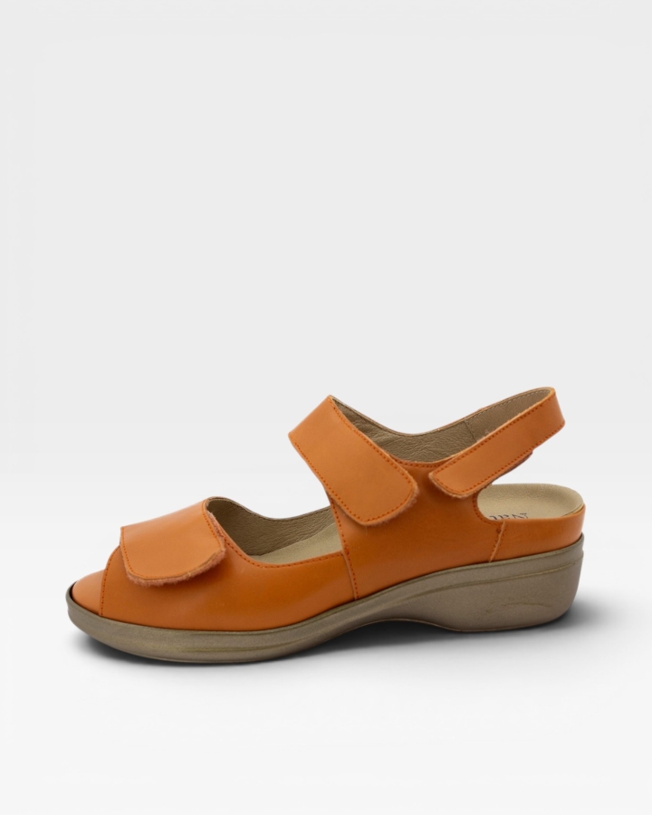 Sandalia Plantilla Extraíble Piel Naranja 200402