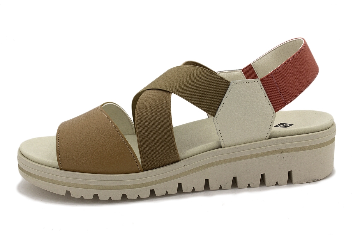 Sandalia Plantilla Extraíble Piel Camel 200787