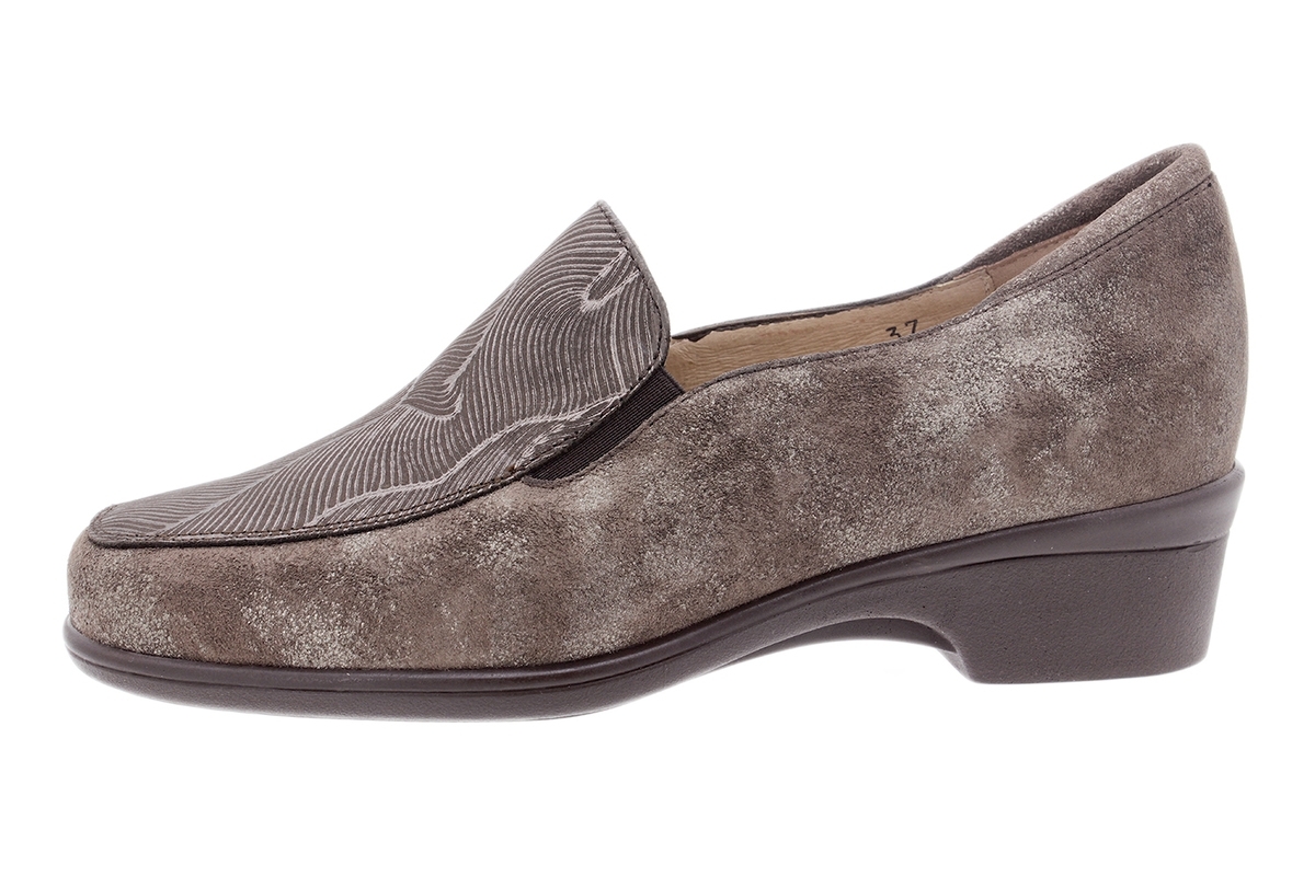 Mocasín Ante Metal Caoba 205610