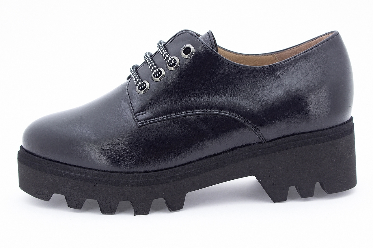 Zapato Cordón Piel Negro 205655