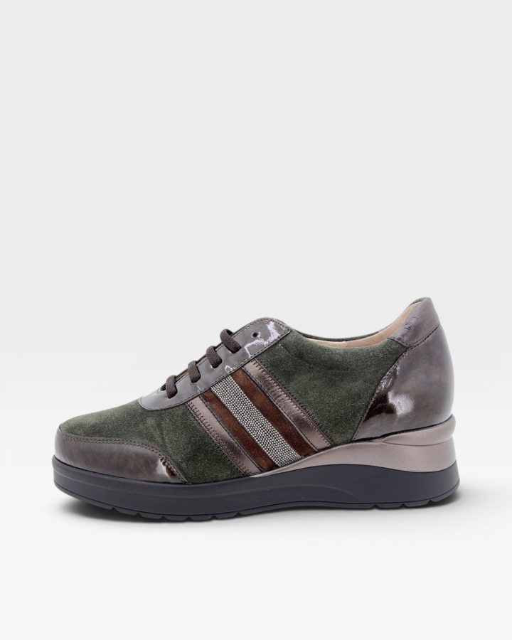 Zapato Cordón Charolux Taupe 205751