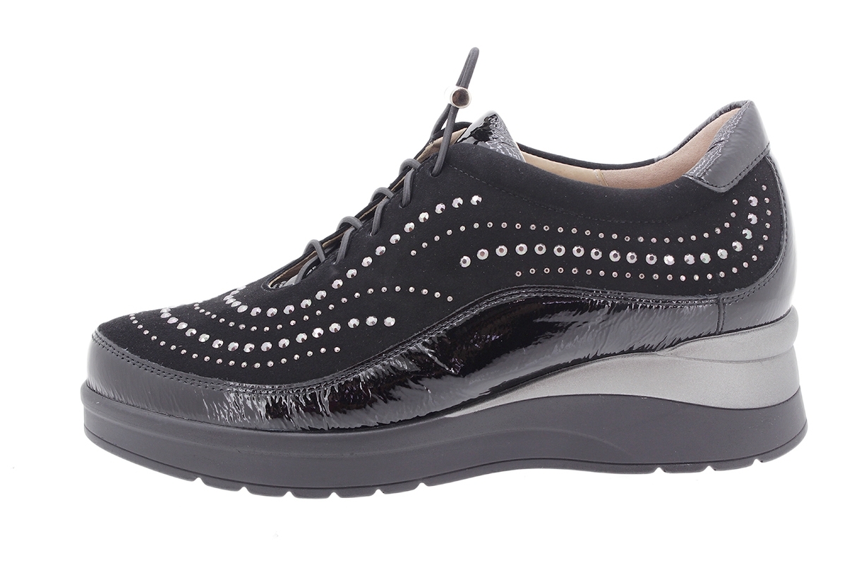 Zapato Cordón Charol Negro 205754