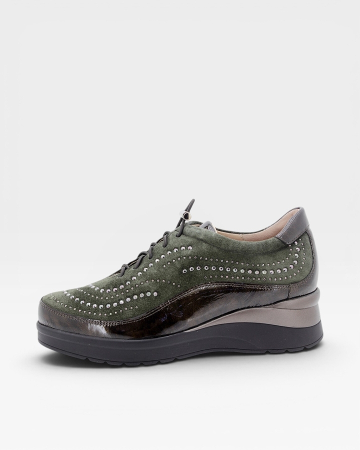 Zapato Cordón Charolux Taupe 205754