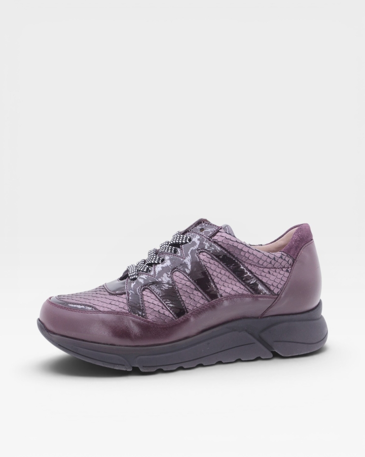 Sneaker Piel Burdeos 205763