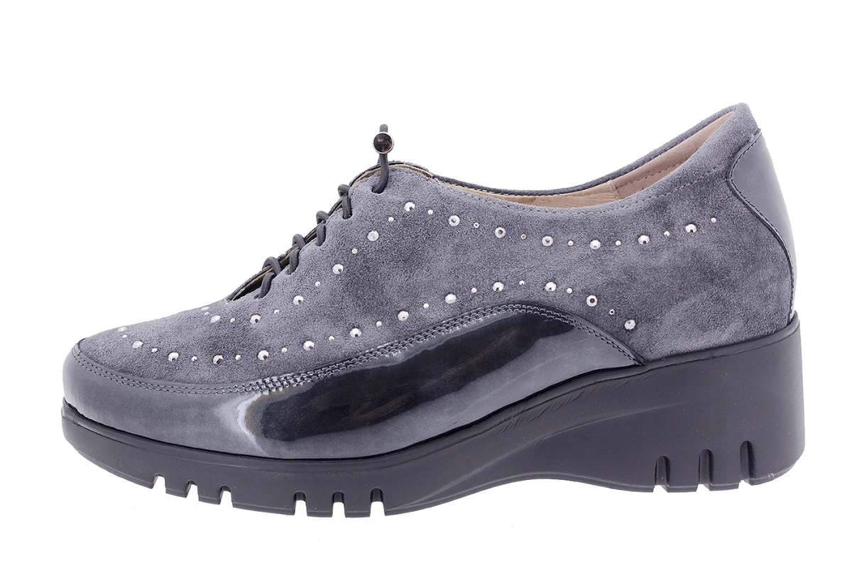 Zapato Cordón Charolux Gris 205924