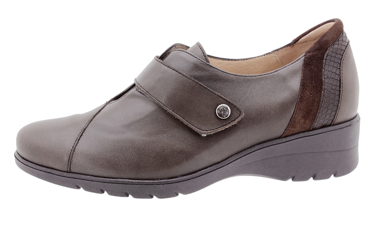 Zapato Tira Ajustable Piel Caoba 205952
