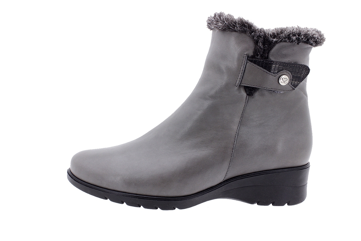 Botín Piel Gris 205974