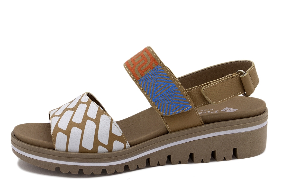 Sandalia Plantilla Extraíble Piel Camel 210772