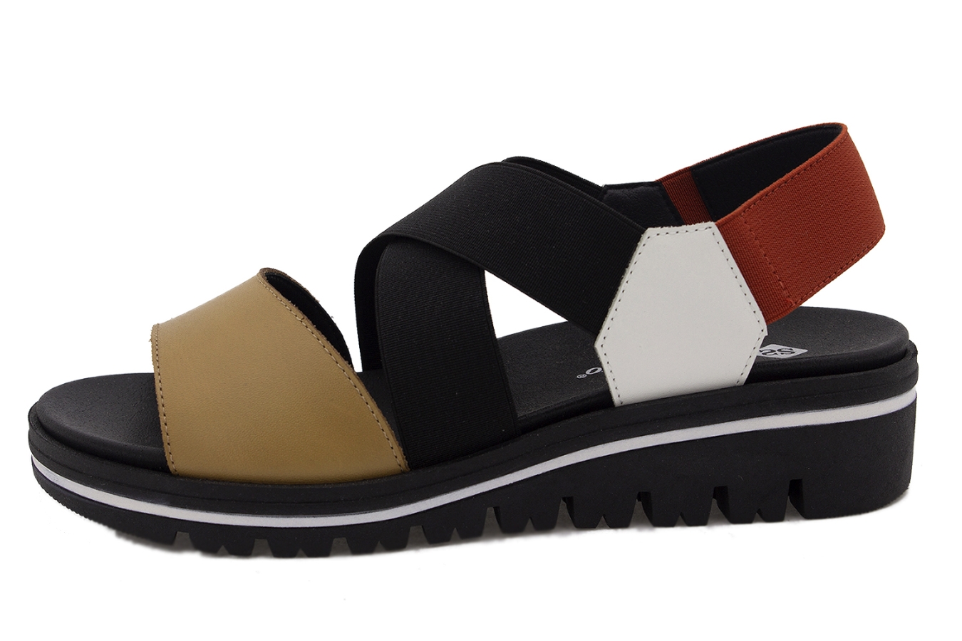 Sandalia Plantilla Extraíble Piel Camel 210787