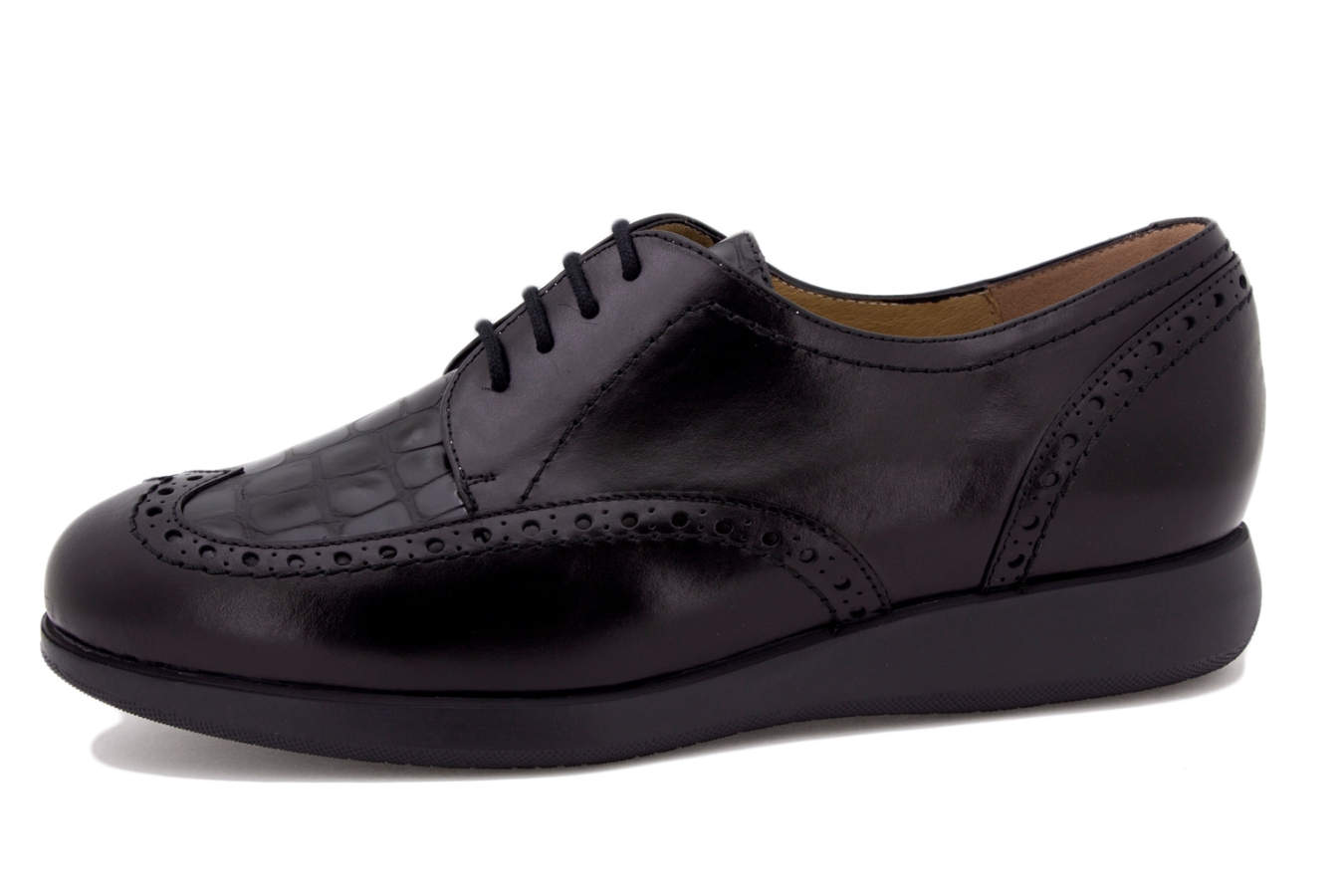 Zapato Cordón Piel Negro 215540