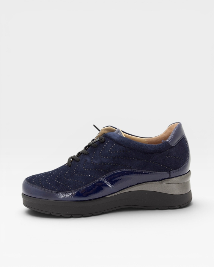 Zapato Cordón Charol Marino 215754