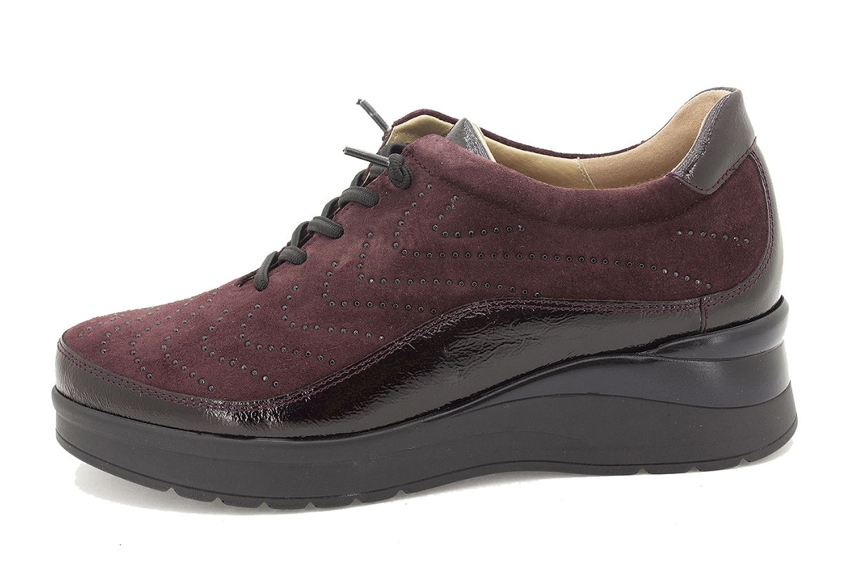 Zapato Cordón Charol Burdeos 215754