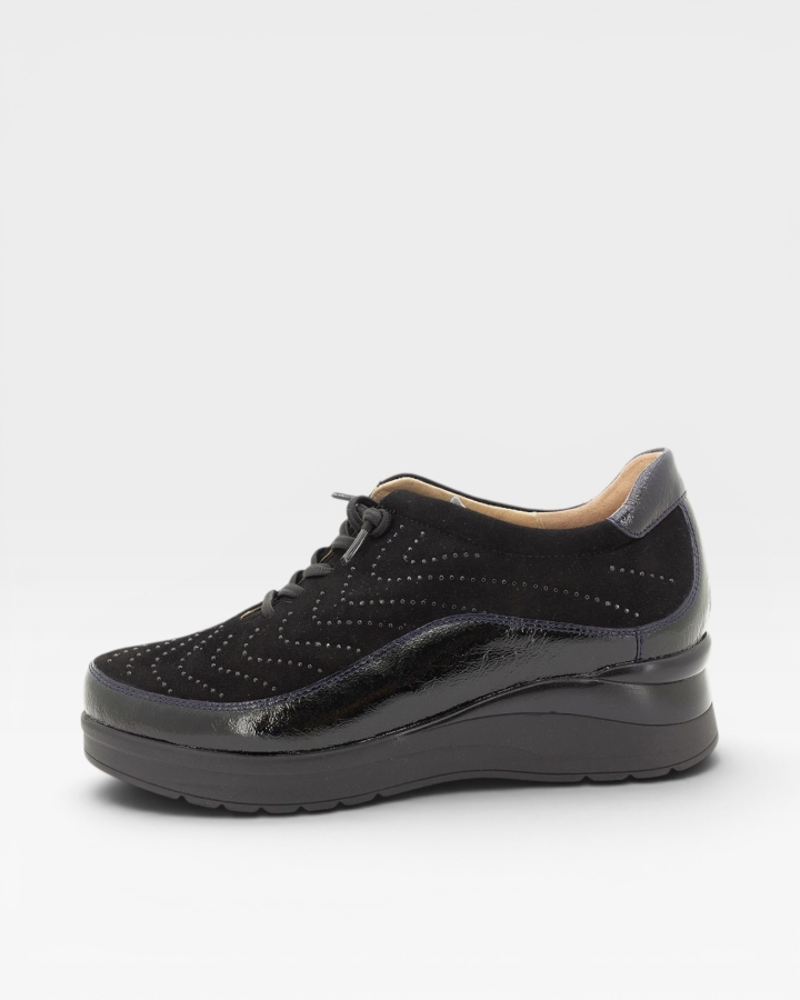 Zapato Cordón Charol Marino 215754