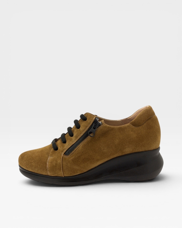 Zapato Cordón Ante Cuero 215825
