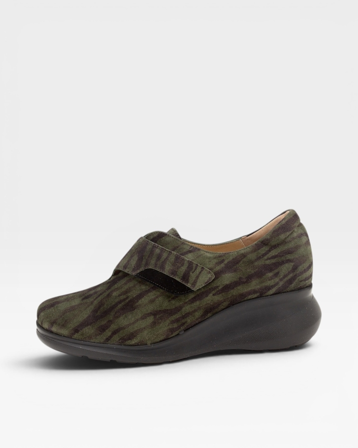 Zapato Tira Ajustable Grabado Verde 215826