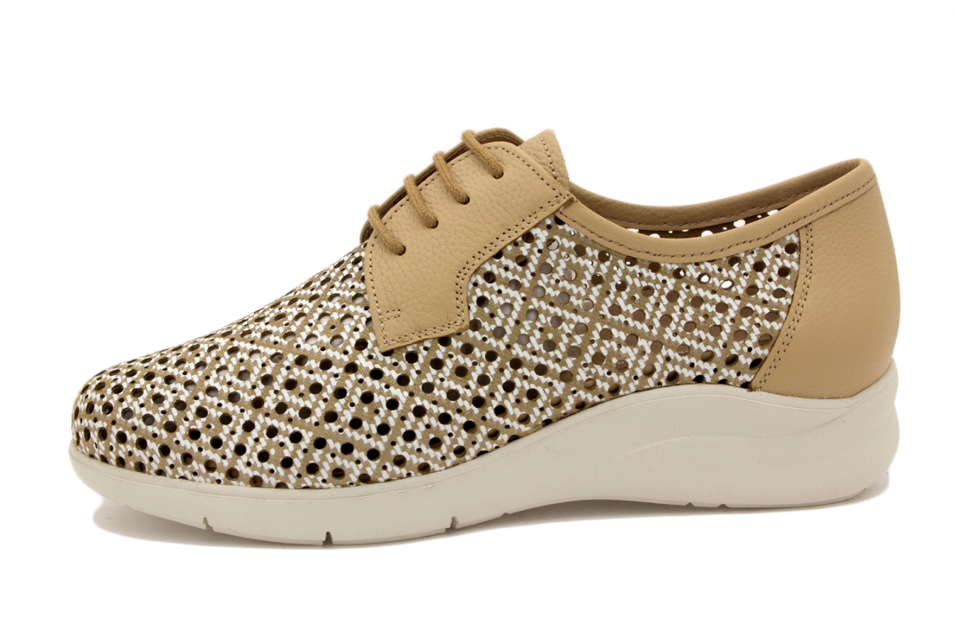 Zapato Cordón Espiga Camel 220615