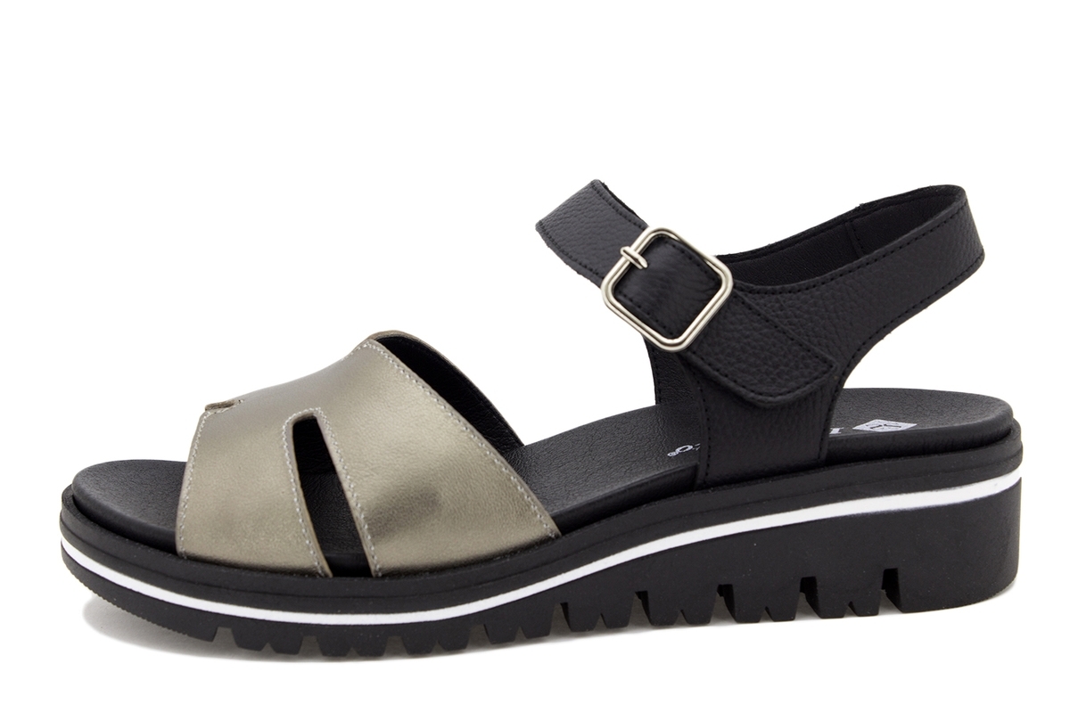 Sandalia Plantilla Extraíble Metal Visón 220775