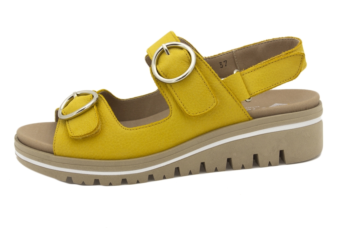 Sandalia Plantilla Extraíble Nobuck Curry 220782