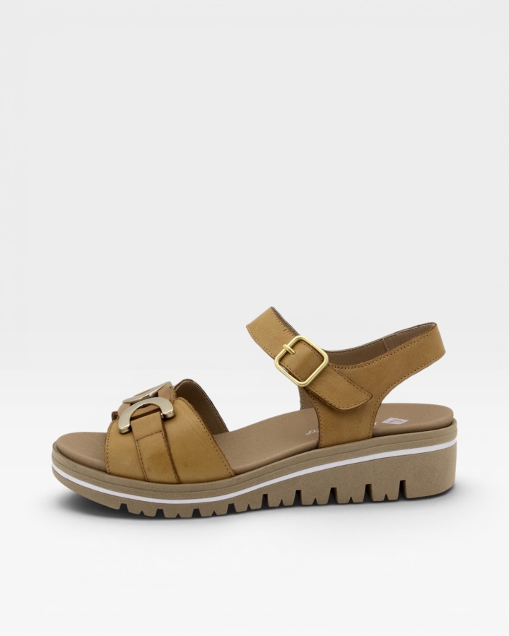 Sandalia Plantilla Extraíble Piel Tan 220786