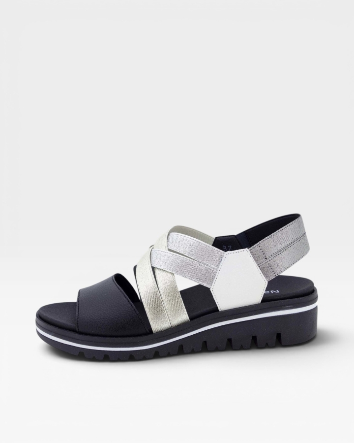 Sandalia Plantilla Extraíble Piel Negro 220788