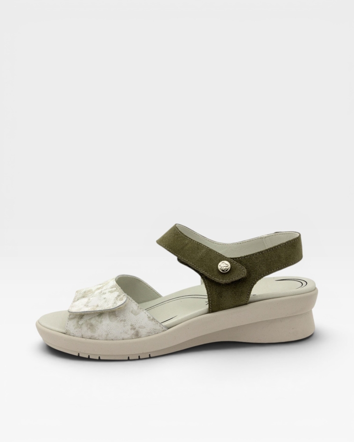 Sandalia Plantilla Extraíble Estampado Kaki 220892