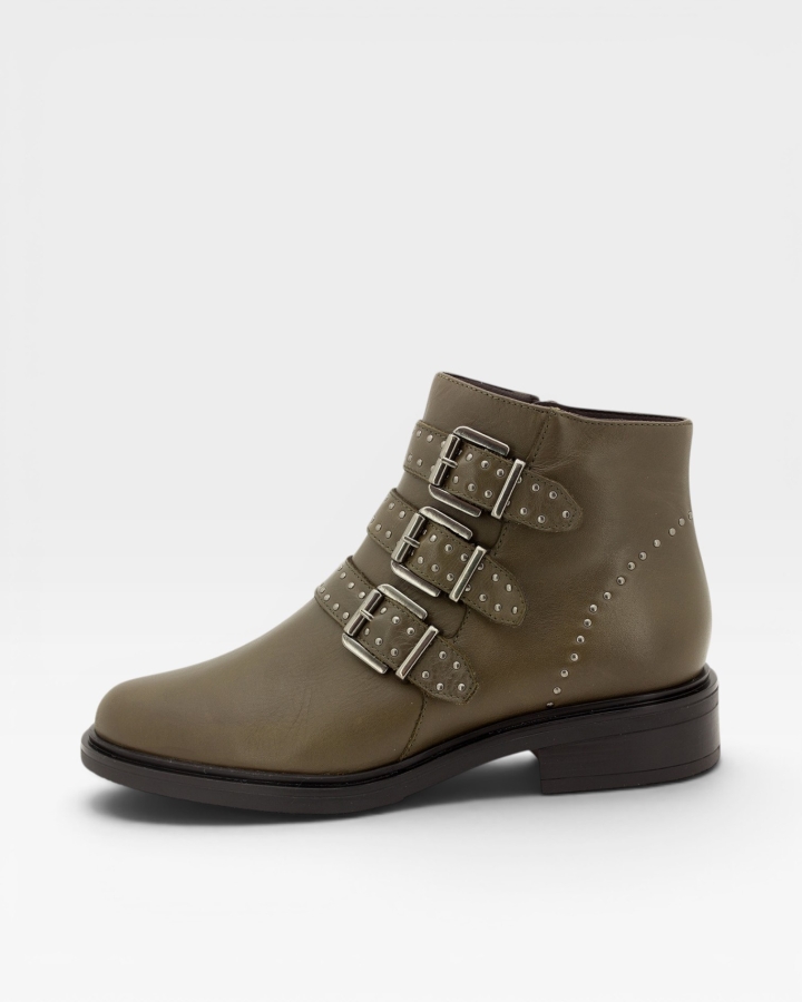 Botín Piel Olive 225347