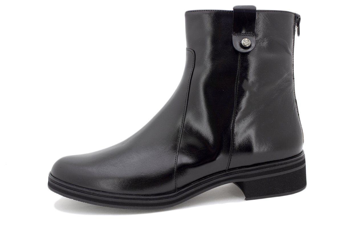 Botín Piel Negro 225348