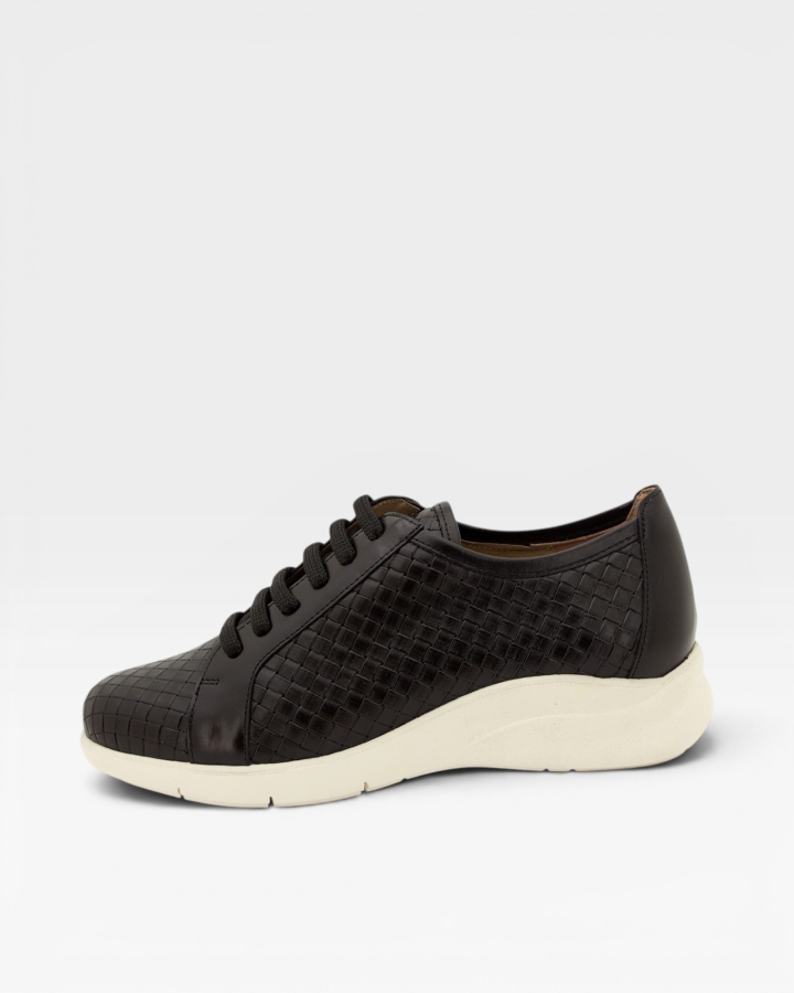 Zapato Cordón Piel Negro 225616