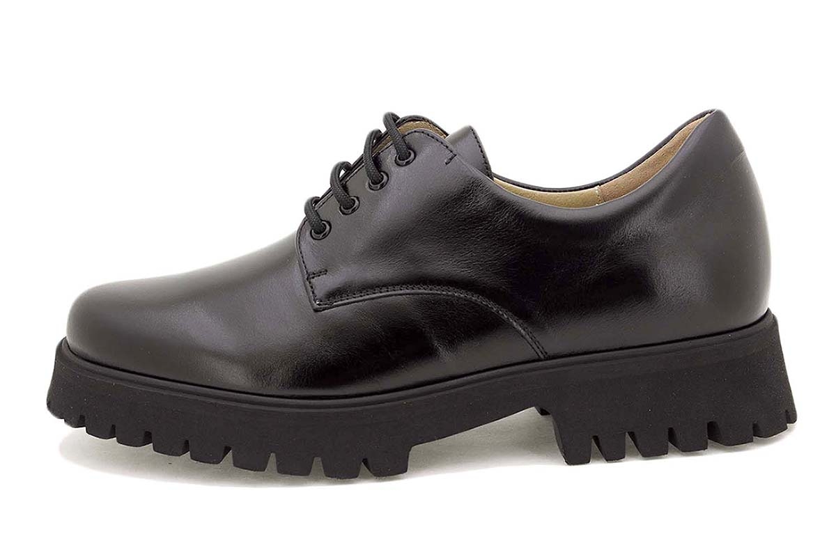 Zapato Cordón Piel Negro 225625