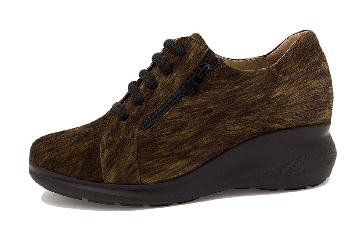 Zapato Cordón Grabado Cuero 225825