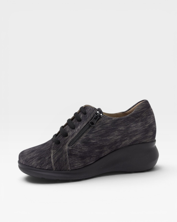 Zapato Cordón Grabado Gris 225825