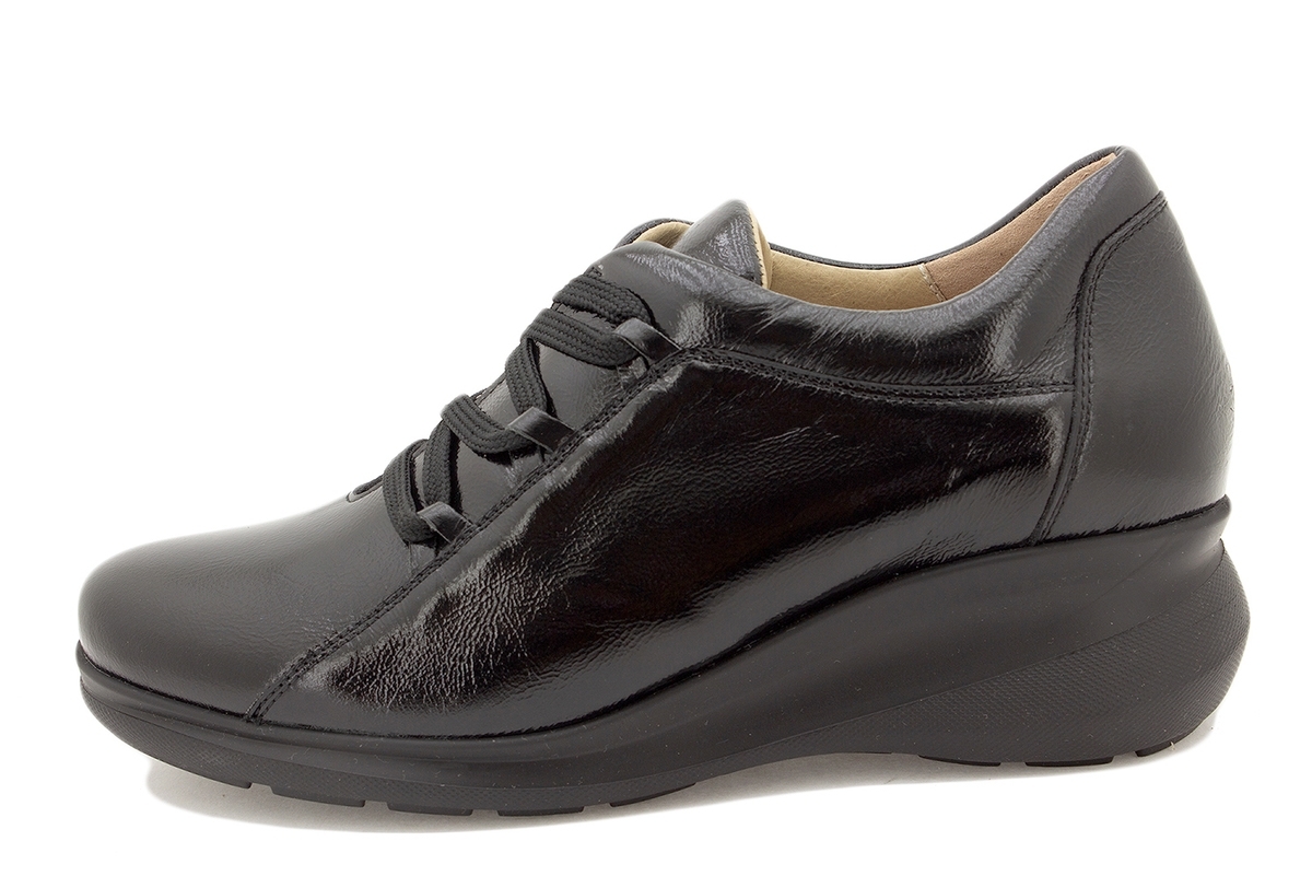 Zapato Cordón Charol Negro 225826