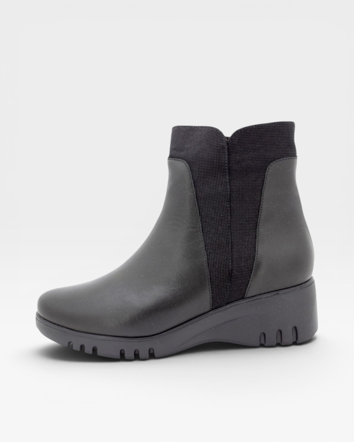 Botín Piel Negro 225902