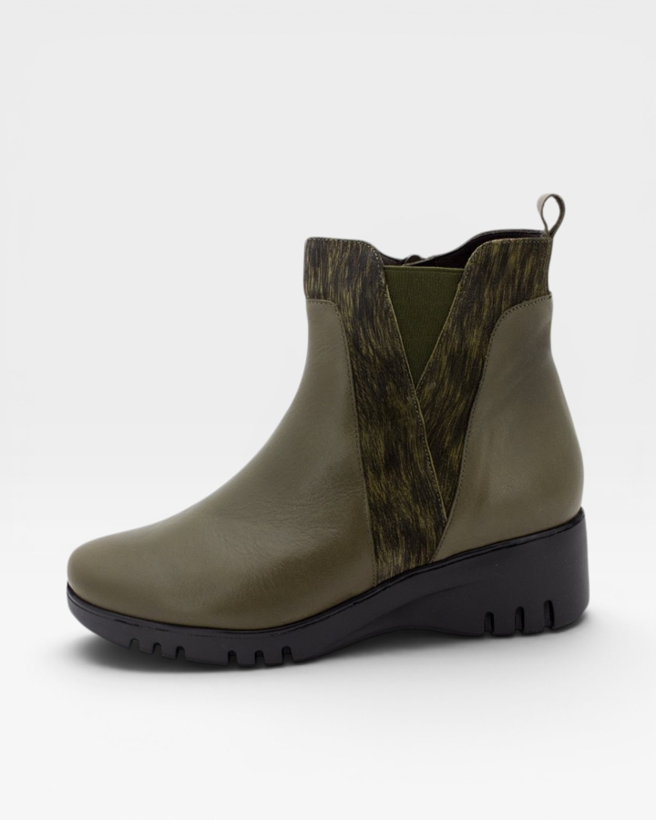 Botín Piel Olive 225907