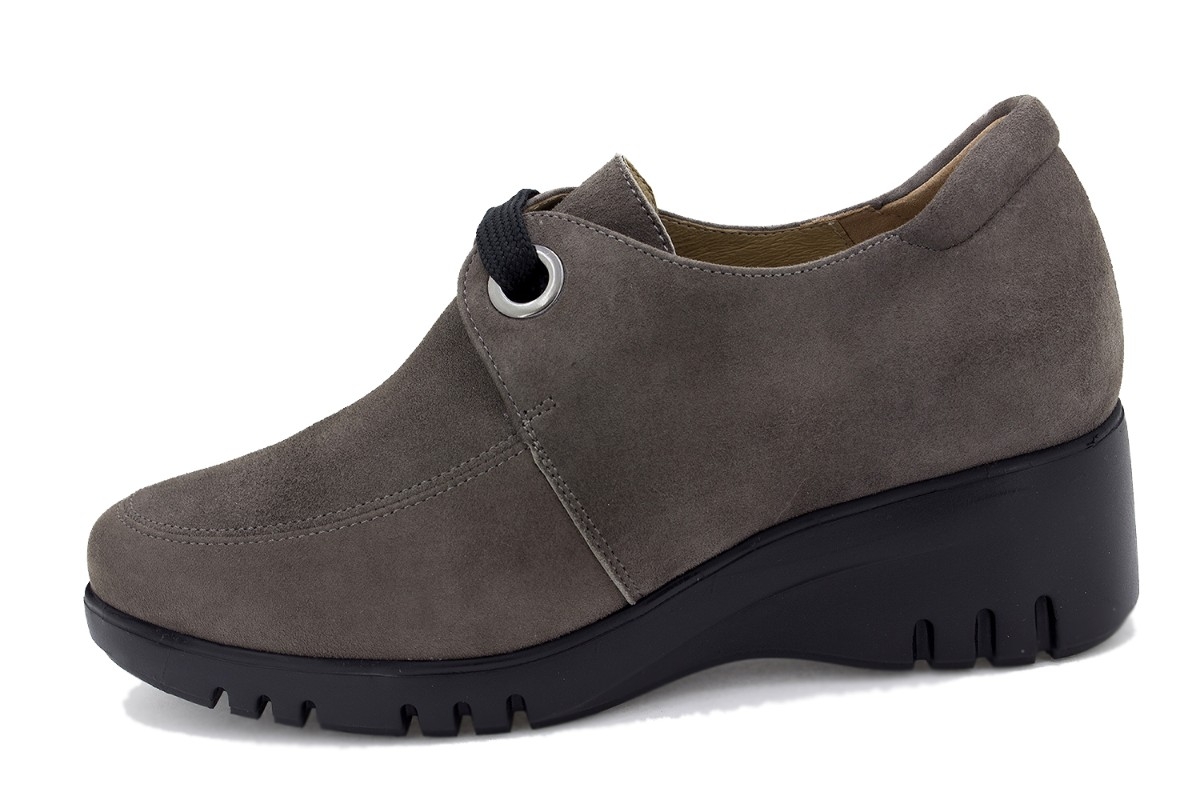 Zapato Cordón Ante Taupe 225925