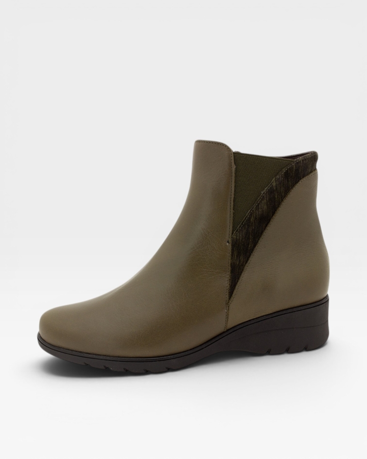 Botín Piel Olive 225973