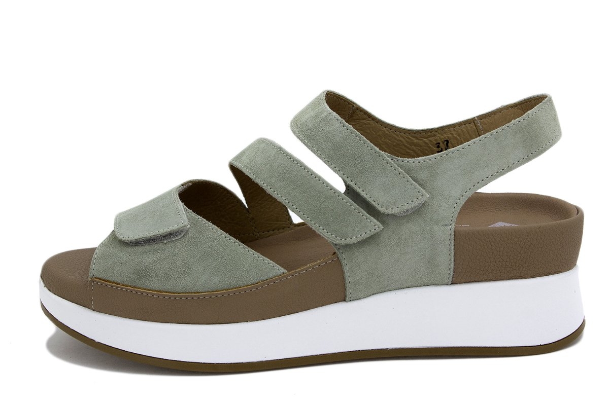 Sandalia Plantilla Extraíble Ante Jade 230423
