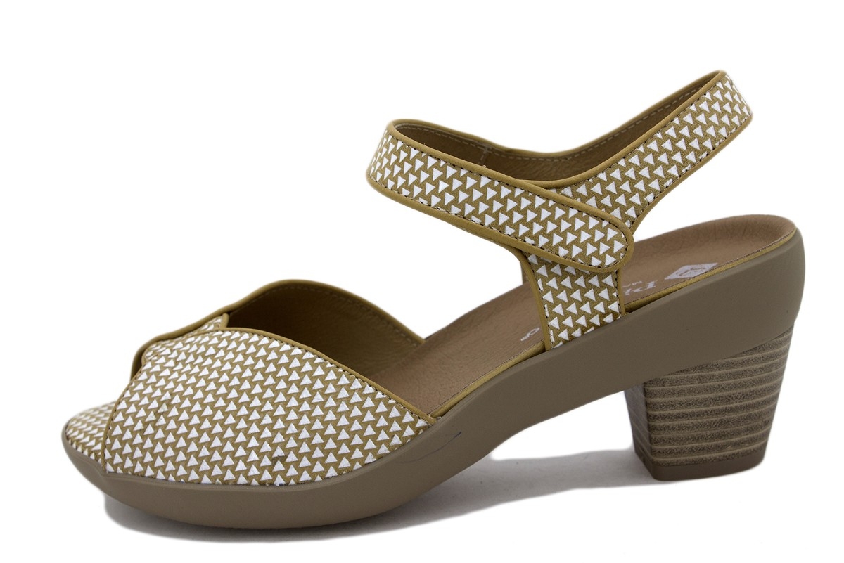 Sandalia Plantilla Extraíble Estampado Arena 230447