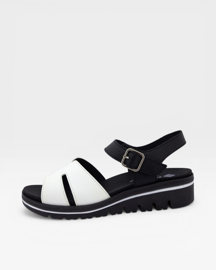 Sandalia Plantilla Extraíble Piel Blanco 230775