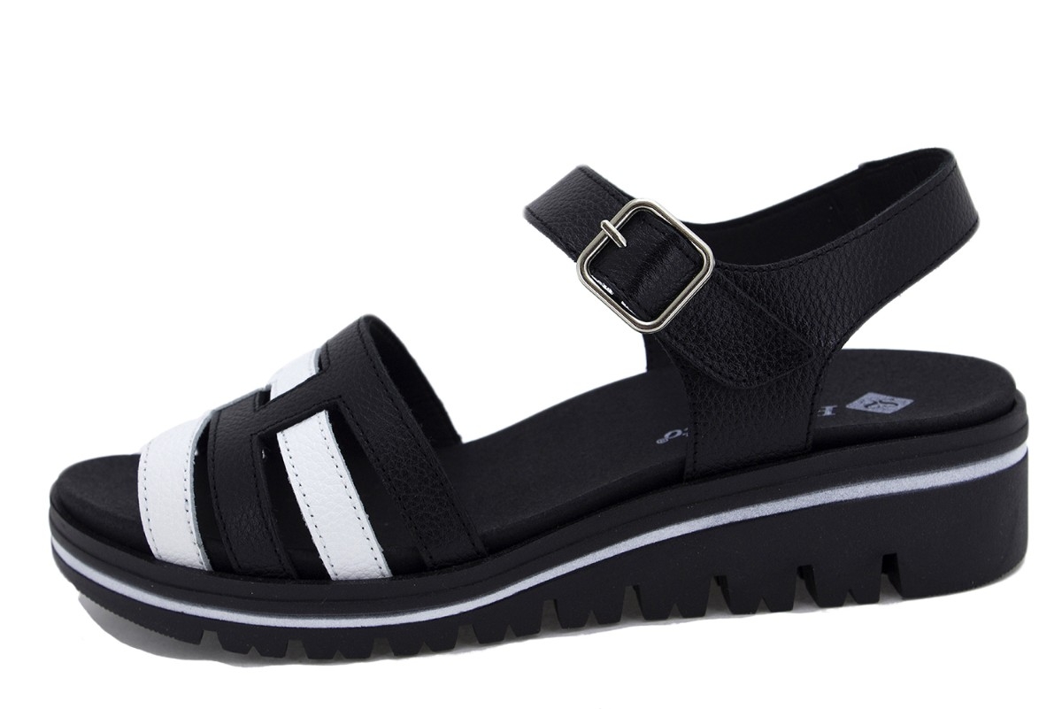 Sandalia Plantilla Extraíble Piel Blanco 230777