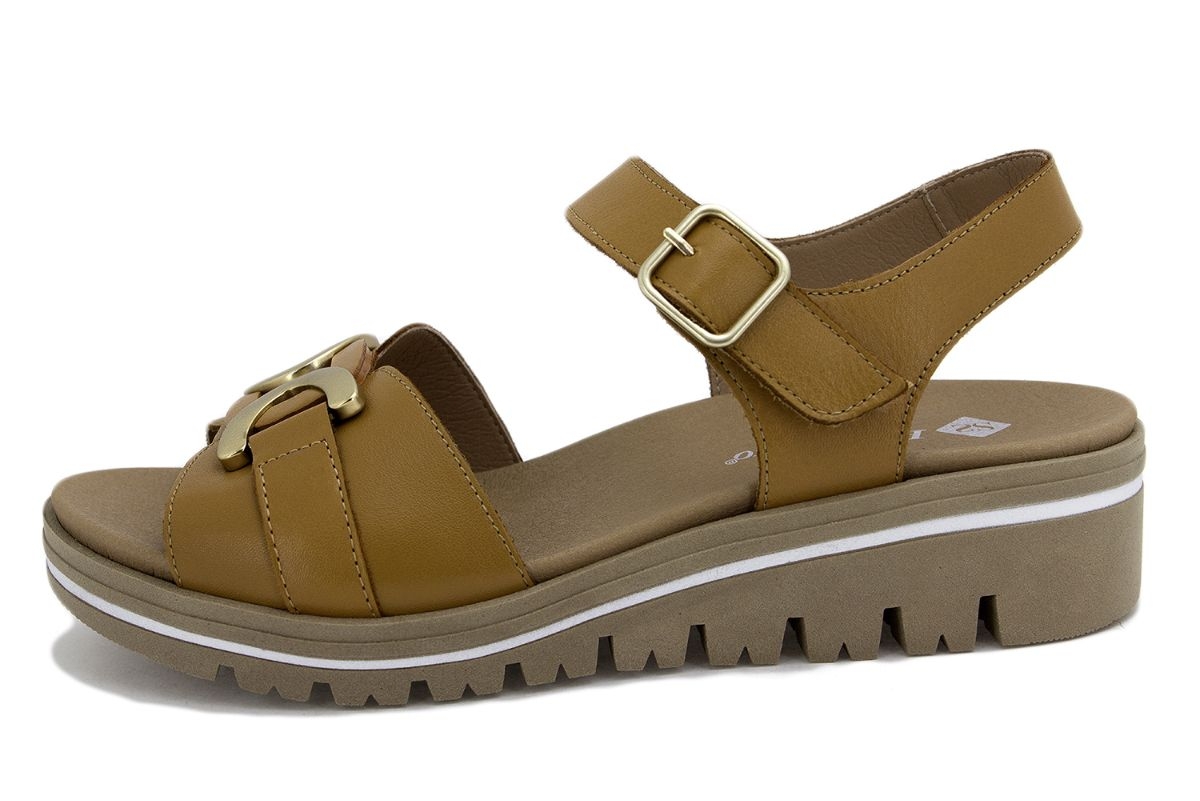 Sandalia Plantilla Extraíble Piel Tan 230786
