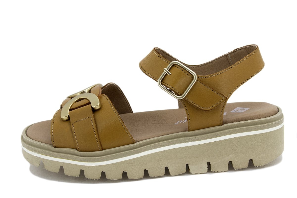 Sandalia Plantilla Extraíble Piel Tan 230786