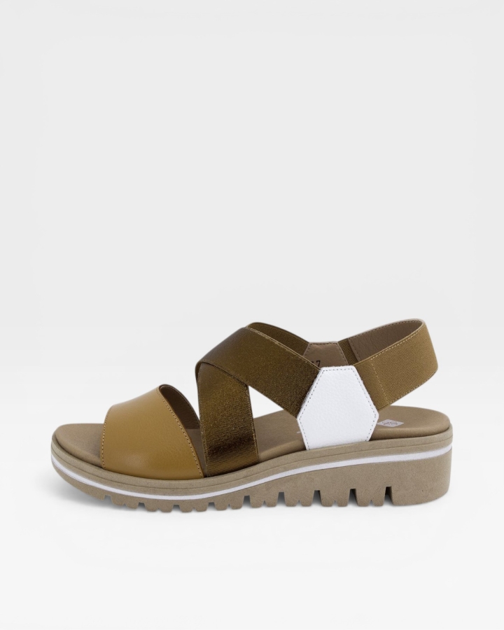 Sandalia Plantilla Extraíble Piel Tan 230787