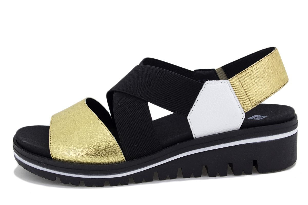 Sandalia Plantilla Extraíble Metal Oro 230787