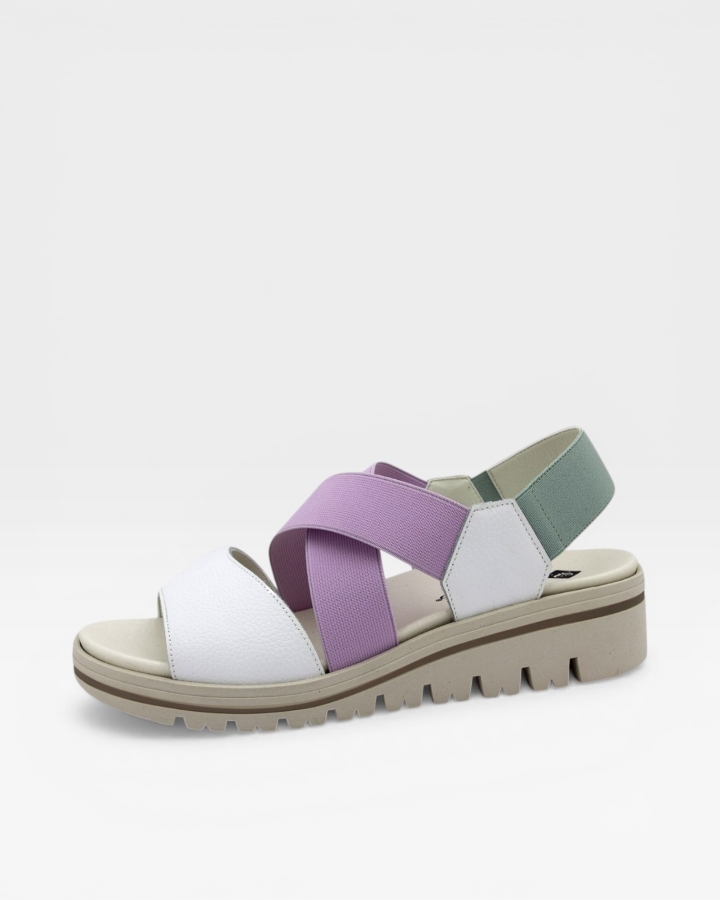 Sandalia Plantilla Extraíble Piel Blanco 230787